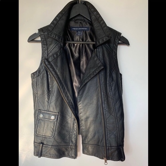 FRENCH CONNECTION Faux Leather Vest - Picture 3 of 4